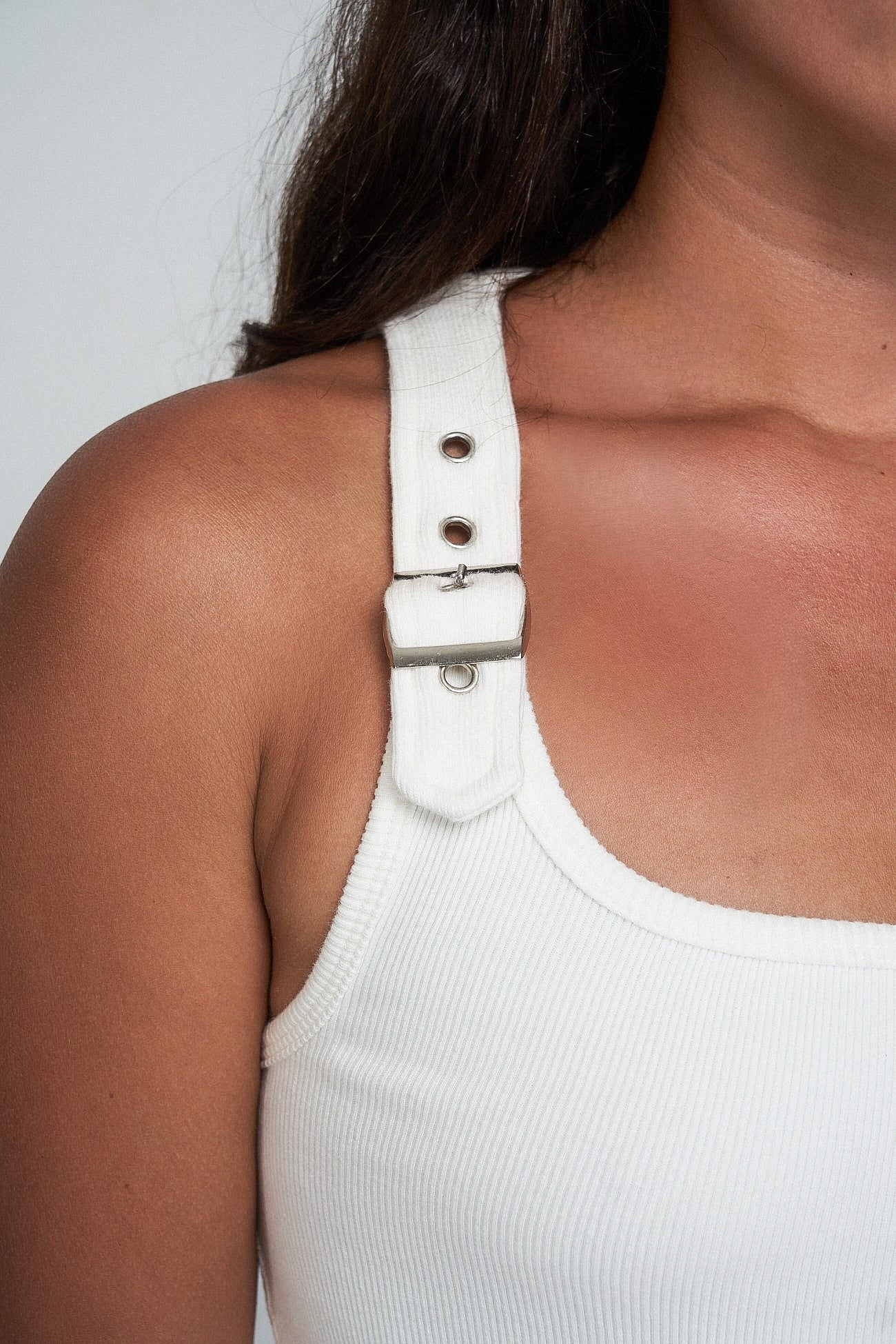 Esperanza Buckle Top - Ivory