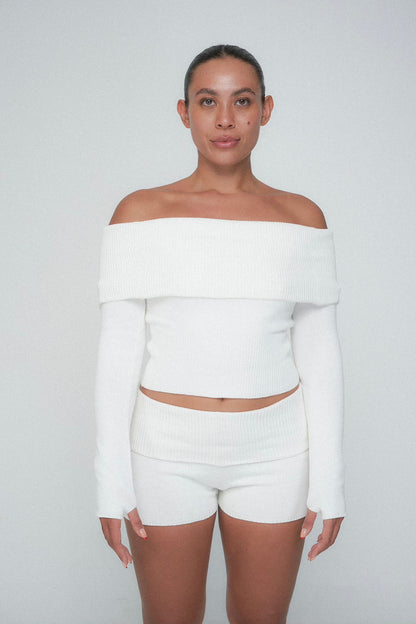 Palomar Knit Shorts - Cream
