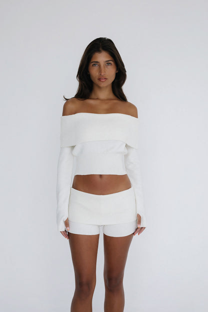 Palomar Knit Shorts - Cream