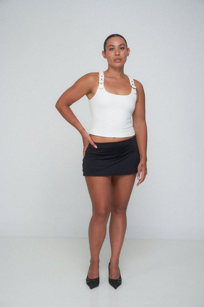 Esperanza Buckle Top - Ivory