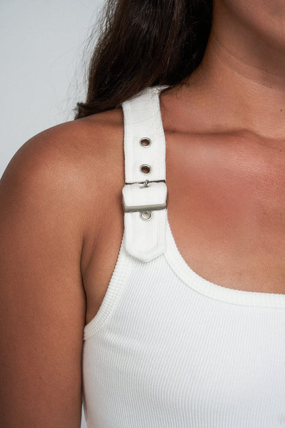 Esperanza Buckle Top - Ivory